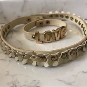 Chocker + love bracelet